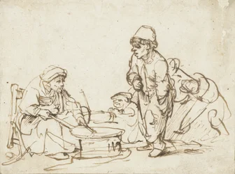 Die Pfannkuchenfrau, ca. 1635